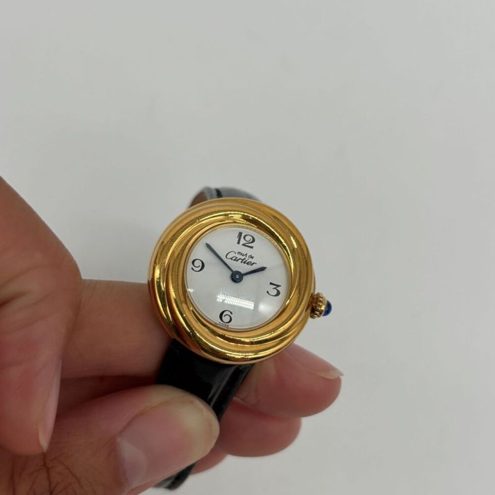 Cartier Trinity Black Leather Watch - Picture 11 of 11